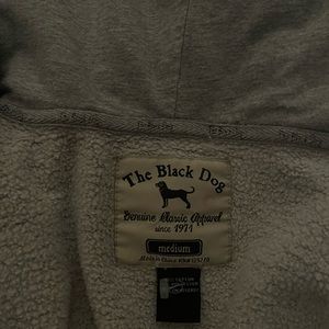 Black dog grey zipup girls size medium